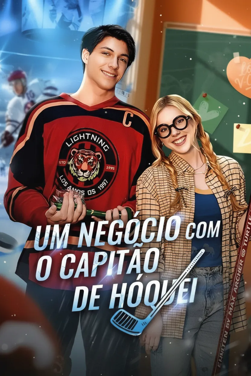 Capa de Um Negócio com O Capitão de Hóquei - (Um Acordo com O Capitão de Hóquei) (A Deal with The Hockey)