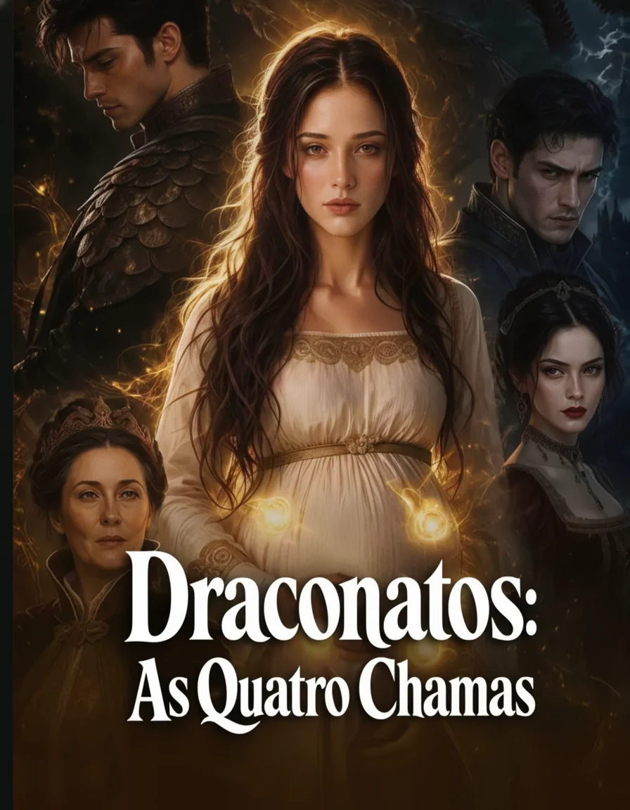 Capa de Draconatos : As Quatro Chamas