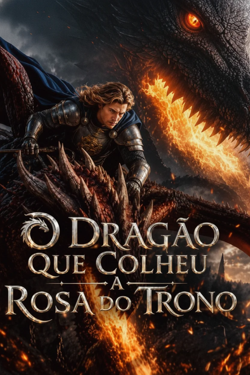 Capa de O Dragão Que Colheu a Rosa do Trono