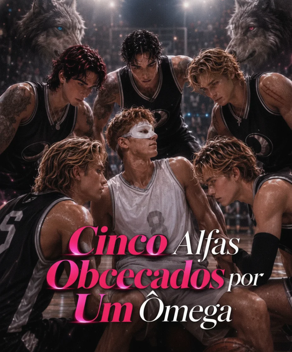 Capa de Cinco Alfas Obcecados por Um Ômega