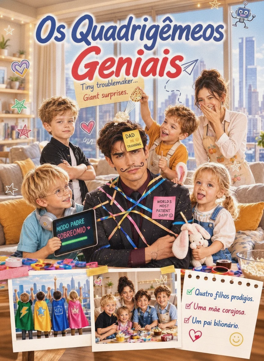 Capa de Os Quadrigêmeos Geniais (The Genius Quadruplets)