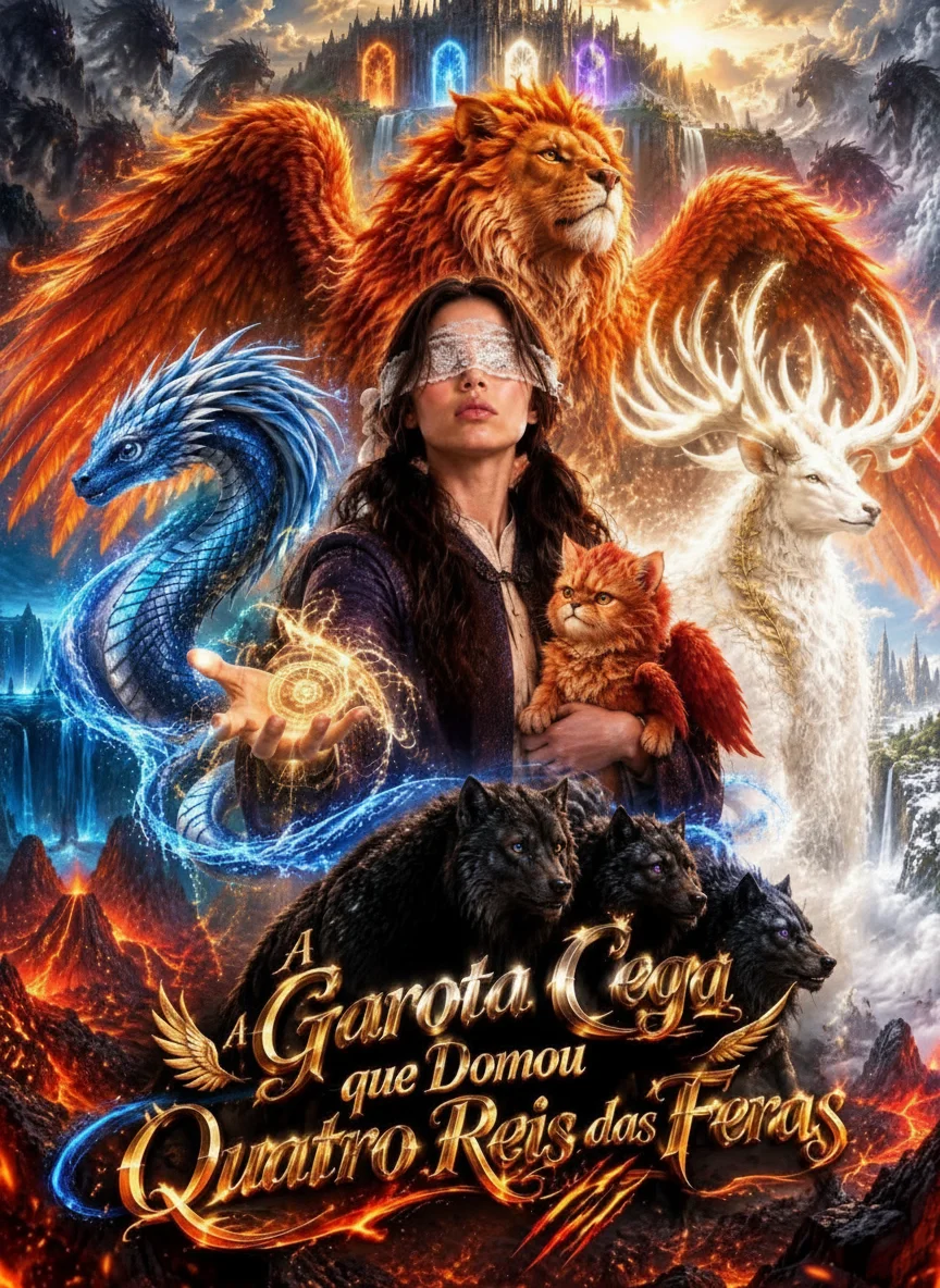 Capa de A Garota Cega que Domou Quatro Reis das Feras