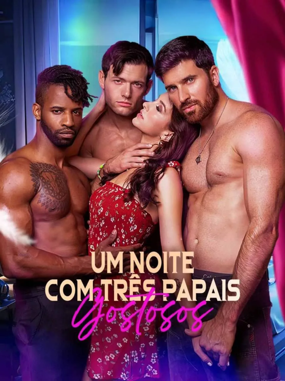 Capa de Um Noite Com Três Papais Gostosos