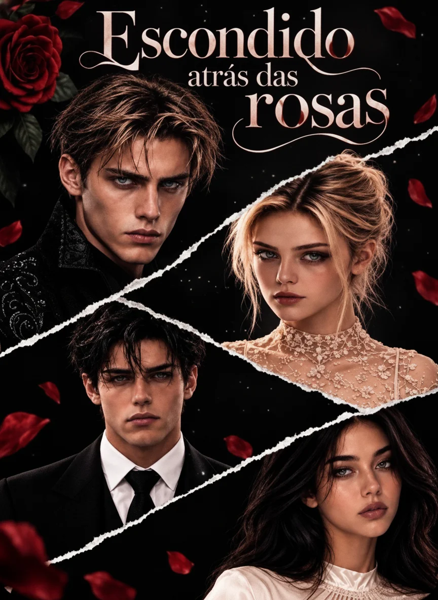 Capa de Escondido Atrás das Rosas
