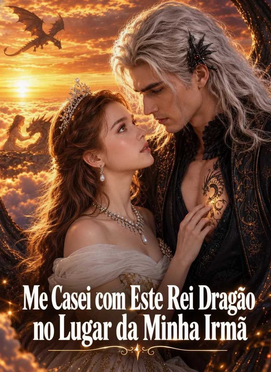 Capa de Me Casei com Este Rei Dragão no Lugar da Minha Irmã
